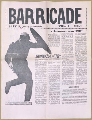 Cat.No: 308324 Barricade. Vol. 1 no. 1. July 5, Year of the Barricades
