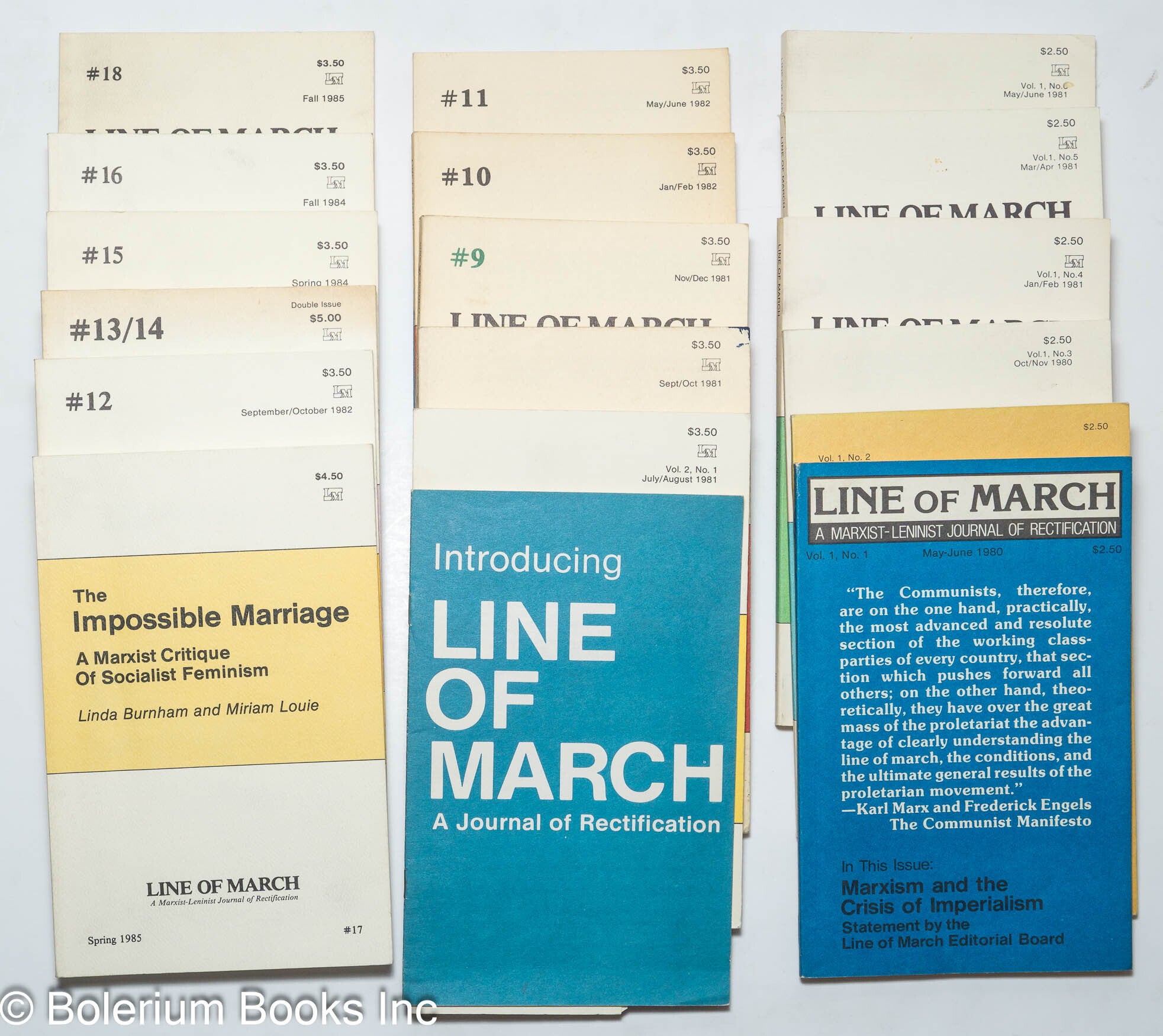 Line of March: a Marxist-Leninist journal of rectification 18 issues ...