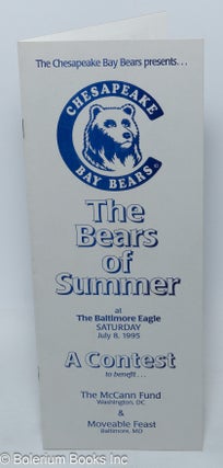 Cat.No: 308359 The Chesapeake Bay Bears presents . . . The Bears of Summer at The...
