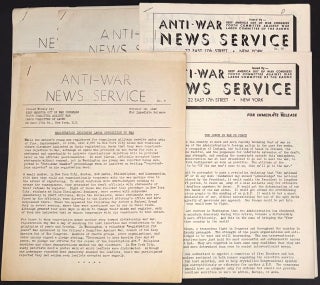 Cat.No: 308497 Anti-War News Service [five issues