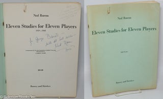 Cat.No: 308530 Eleven Studies for Eleven Players 1959-1960: Full score; [inscribed &...