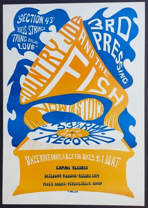 Cat.No: 308676 Country Joe and the Fish / 3rd pressing / Now in stock [screenprint poster
