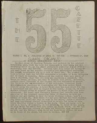 Cat.No: 308695 The 55 Gazette. Vol. 1 no. 8 (November 17, 1942