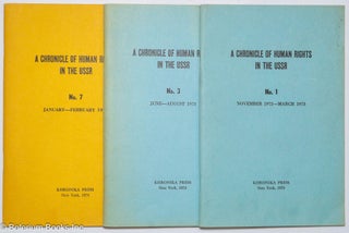 Cat.No: 308726 A Chronicle of Human Rights in the USSR [Three issues