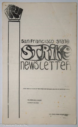 Cat.No: 308742 San Francisco State Strike Newsletter; artist news of state of the strike...