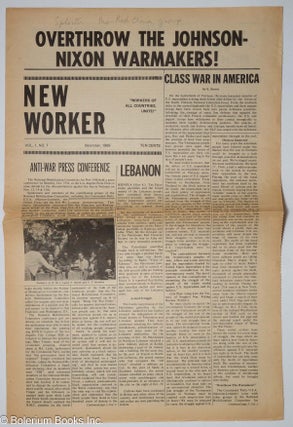 Cat.No: 308835 New Worker: Vol. 1, no. 7 (December 1969