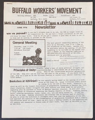 Cat.No: 308882 Buffalo Workers Movement Newsletter. June 1976