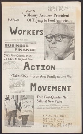 Cat.No: 308884 Buffalo Workers' Action Movement Newsletter No. 1 (May 25, 1972