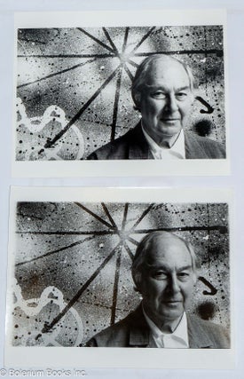 Cat.No: 308887 [Two portraits of artist Gordon Onslow Ford in front of one of his...