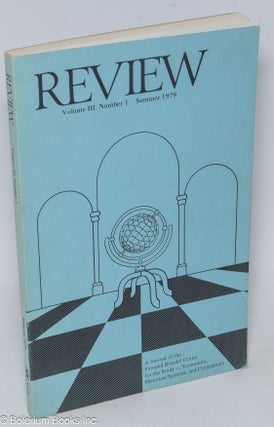 Cat.No: 308902 Review: Vol. 3, No. 1, Summer 1979. Immanuel Wallerstein