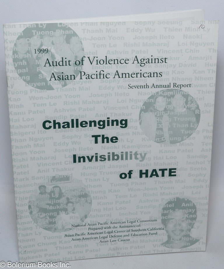 Cat.No: 308947 Challenging the Invisibility of Hate. 1999 Audit of Violence Against