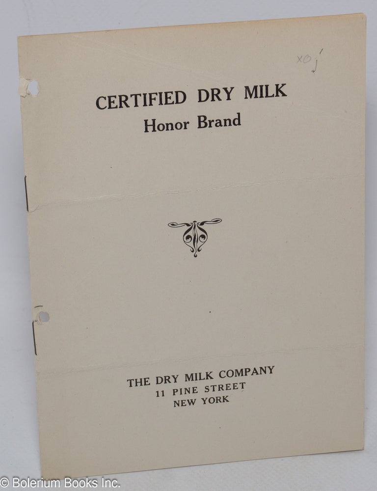 Cat.No: 308962 Certified Dry Milk. Honor Brand