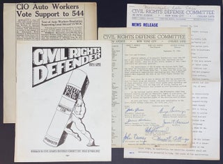 Cat.No: 308994 [Four items from the Civil Rights Defense Committee defending the...