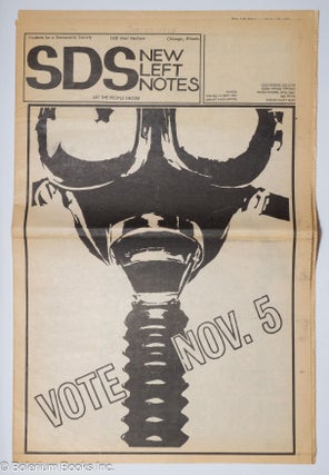 Cat.No: 309019 SDS new left notes, [vol. 3, no. 33] October 25, 1968