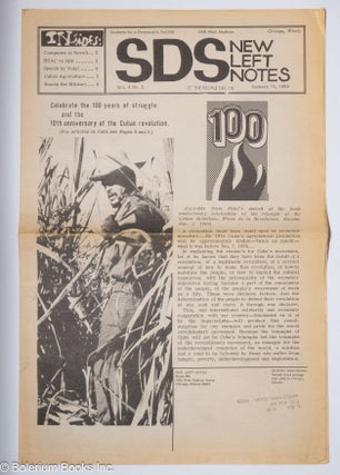 Cat.No: 309024 SDS new left notes, vol. 4, no. 2, January 15, 1969