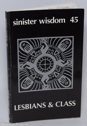 Cat.No: 309295 Sinister Wisdom: a journal for the lesbian imagination in the arts and...