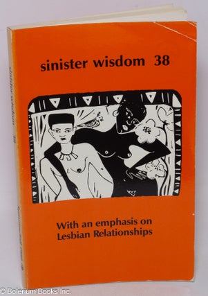 Cat.No: 309298 Sinister Wisdom: a journal for the lesbian imagination in the arts and...