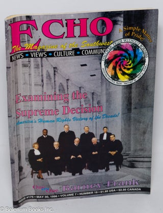 Cat.No: 309330 Echo: The Magazine of the Southwest; vol. 7, #19, issue 175, May 30, 1996....