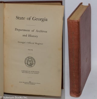 Cat.No: 309370 State of Georgia - Department of Archives and History. Georgia's Official...