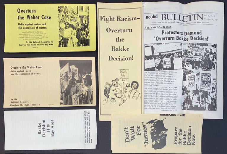 Cat.No: 309382 [Five pamphlets and a newsletter from the National Committee to