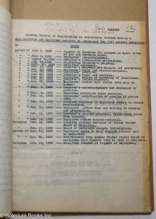 U.S. Emergency board (Mobile and Ohio, 1933) Transcript of Proceeding.