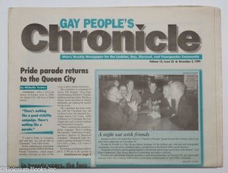 Cat.No: 309470 Gay People's Chronicle: an independent chronicle of the Ohio Lesbian, Gay,...