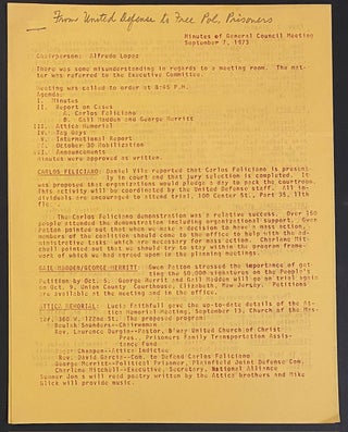 Cat.No: 309473 Minutes of General Council Meeting (September 7, 1973