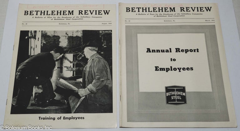Cat.No: 309541 Bethlehem review; a bulletin for the employees of the Subsidiary