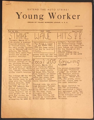 Cat.No: 309554 Young Worker. Vol. 2 no. 4 (March 14, 1937