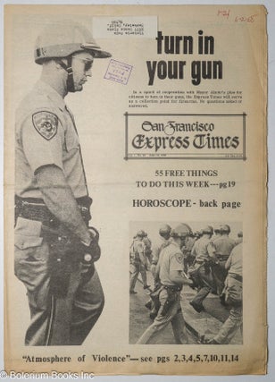 Cat.No: 309581 San Francisco Express Times, vol. 1, #21, June 12, 1968: Turn In Your Gun....
