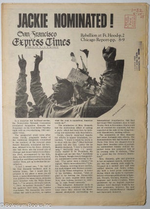 Cat.No: 309587 San Francisco Express Times, vol. 1, #32, August 28, 1968: Jackie...