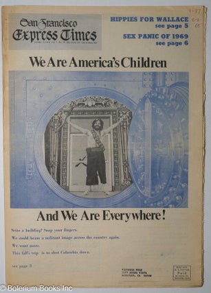 Cat.No: 309592 San Francisco Express Times, vol. 1, #37, October 2, 1968: We Are...