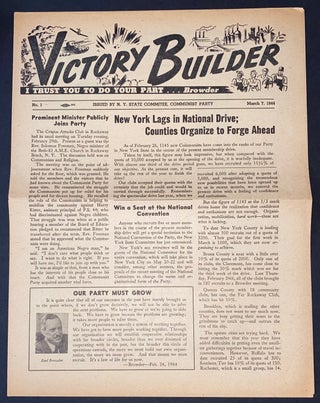Cat.No: 309789 Victory Builder. No. 1 (March 7, 1944
