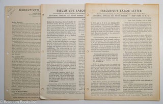 Cat.No: 309837 Executive's Labor Letter [3 newsletters