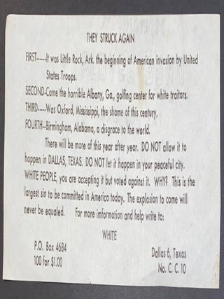 Cat.No: 309843 They struck again [leaflet