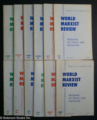 Cat.No: 309887 World Marxist Review: Problems of peace and socialism. Vol. 5, nos. 1-12...