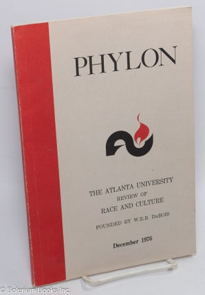 Cat.No: 309918 Phylon: The Atlanta University review of race and culture; vol. 37, #4:...