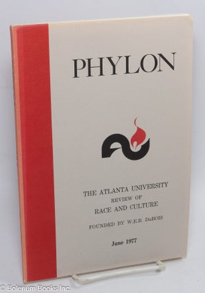Cat.No: 309919 Phylon: The Atlanta University review of race and culture; vol. 38, #2:...
