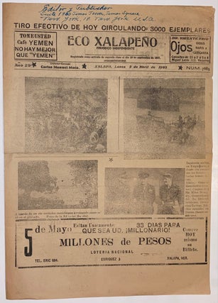 Cat.No: 309927 Eco Xalapeño" periodico independiente. (2 de Abril de 1945