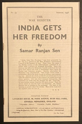 Cat.No: 309935 India gets her freedom. Samar Ranjan Sen