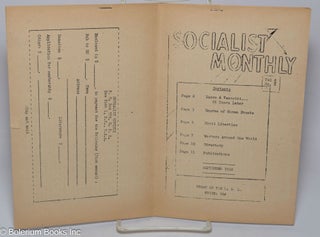 Cat.No: 309965 Socialist Monthly: Vol. II, no. 8 (September 1952