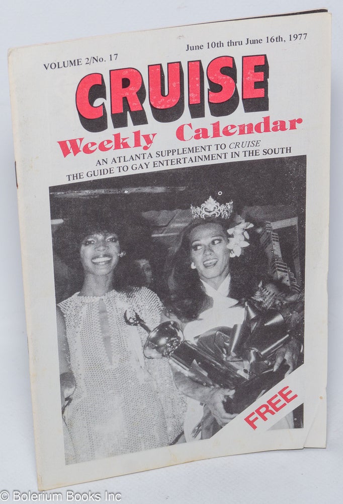 Cat.No: 309974 Cruise Weekly Calendar: A Complimentary Atlanta supplement to Cruise, the