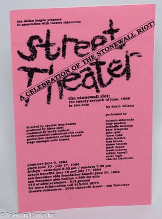 Cat.No: 310012 Street Theatre: a celebration of the Stonewall Riot! [leaflet]. Doric...