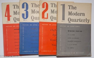 Cat.No: 310022 The Modern Quarterly [4 issues]. John Lewis