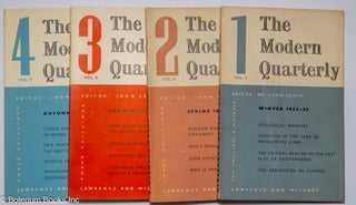 Cat.No: 310026 The Modern Quarterly [4 issues]. John Lewis