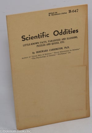 Cat.No: 310096 Scientific Oddities: Little-Known Facts, Paradoxes and Illusions, Puzzles...