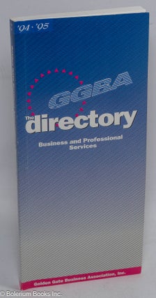 Cat.No: 310107 Golden Gate Business Association 1994-1995 directory of business &...