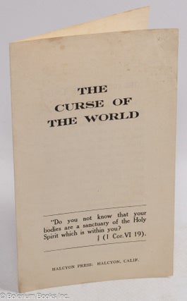 Cat.No: 310237 The curse of the world. William H. Dower, Temple of the People