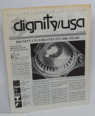 Cat.No: 310312 Dignity/USA newsletter: vol. 21, #6, November 1989: Dignity Celebrates Its...