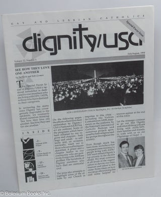 Cat.No: 310315 Dignity/USA newsletter: vol. 22, #5, July/August 1990: AIDS Candlelight...